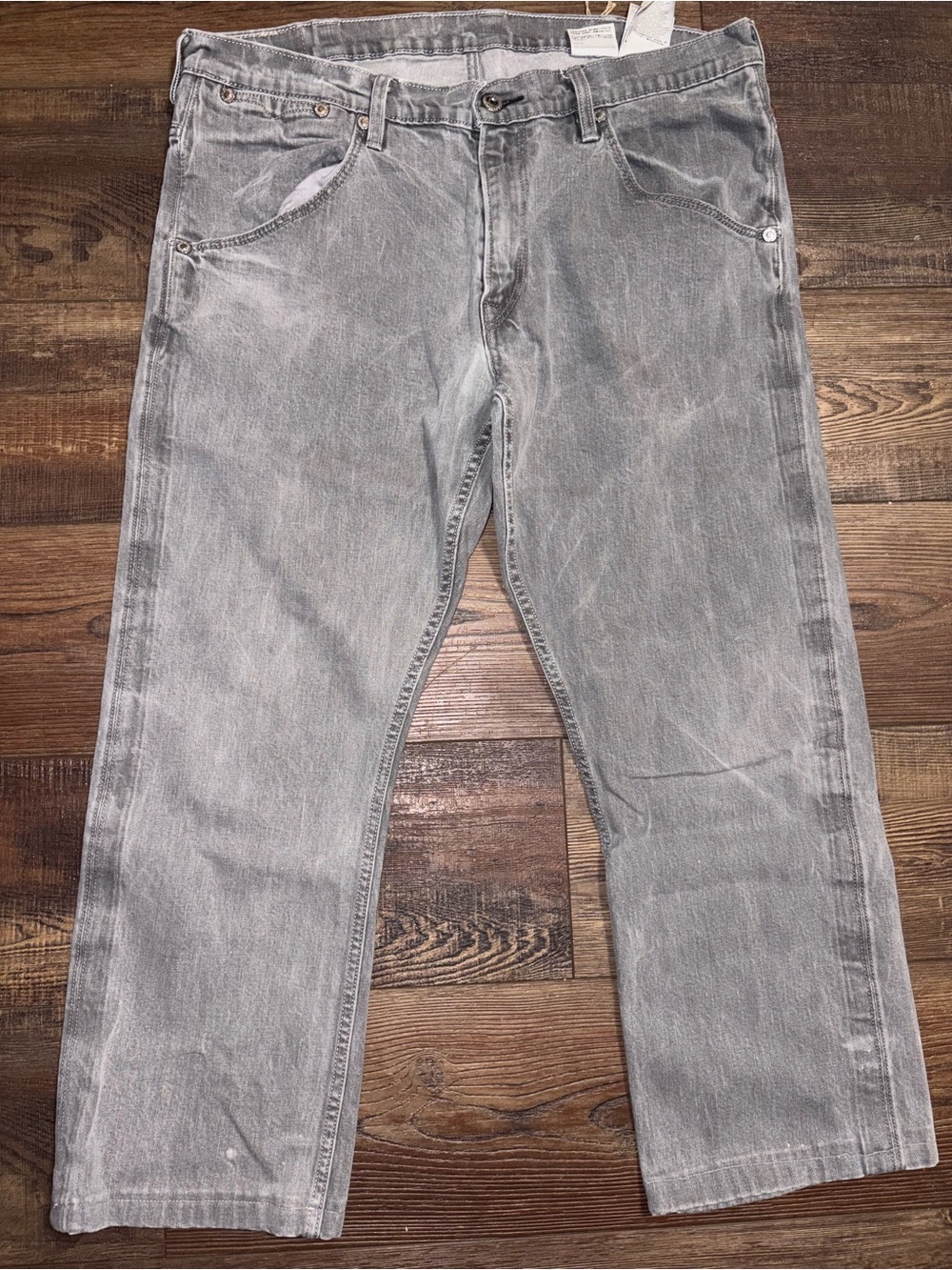 Levi’s 514 Men’s 38x29Gray Straight Fit Denim Jeans Casual Pants